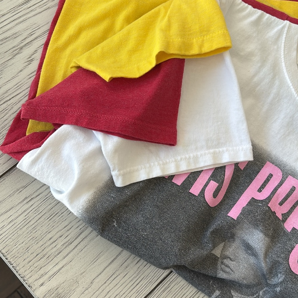 Vintage Haul , medium/ large, red, yellow, white